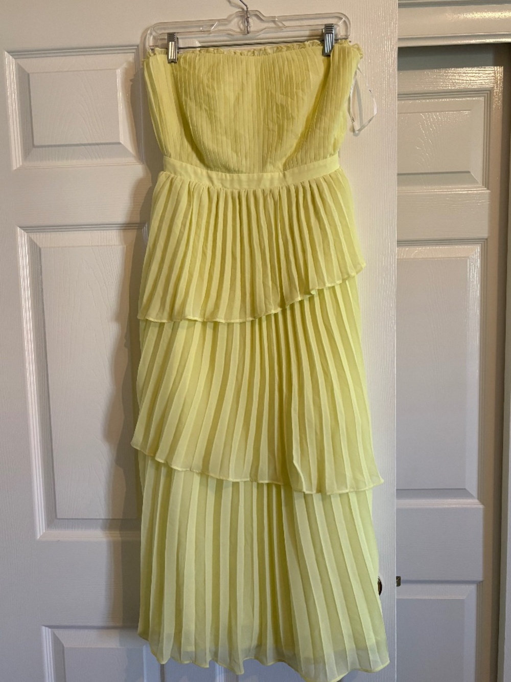 Lulu Strapless Pleated Maxi Dress